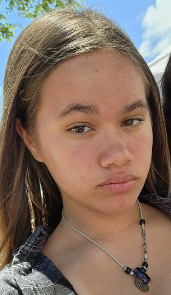 Missing Children: Tiare-Marie Kaleimamahu, eyes color Light Brown, hair color Light Brown, weight 145pounds, height 5feet 3inches, 