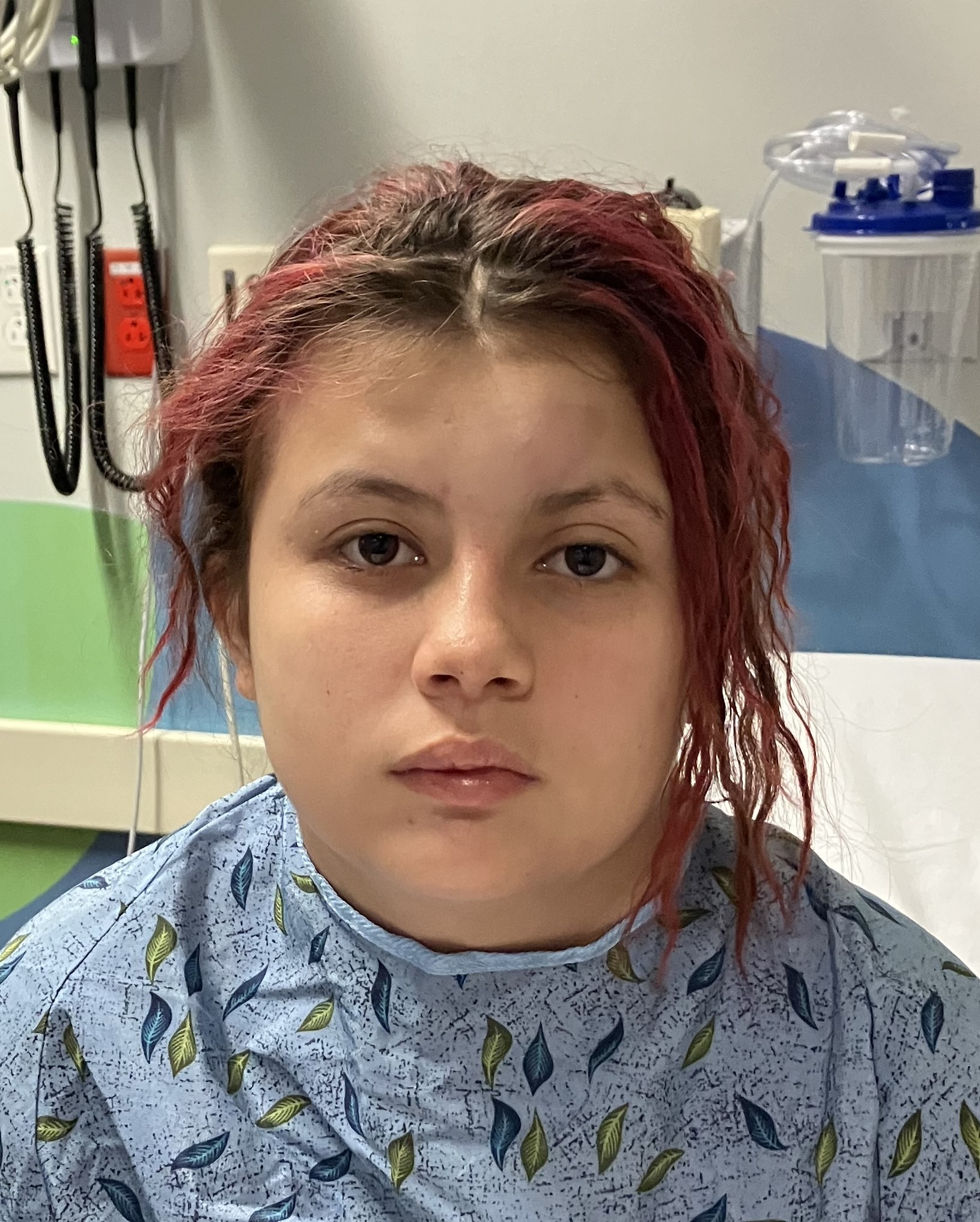 Missing Children: Tyzelle-Magaoay-Otani, eyes color Brown, hair color Reddish Brown, weight 135pounds, height 5feet