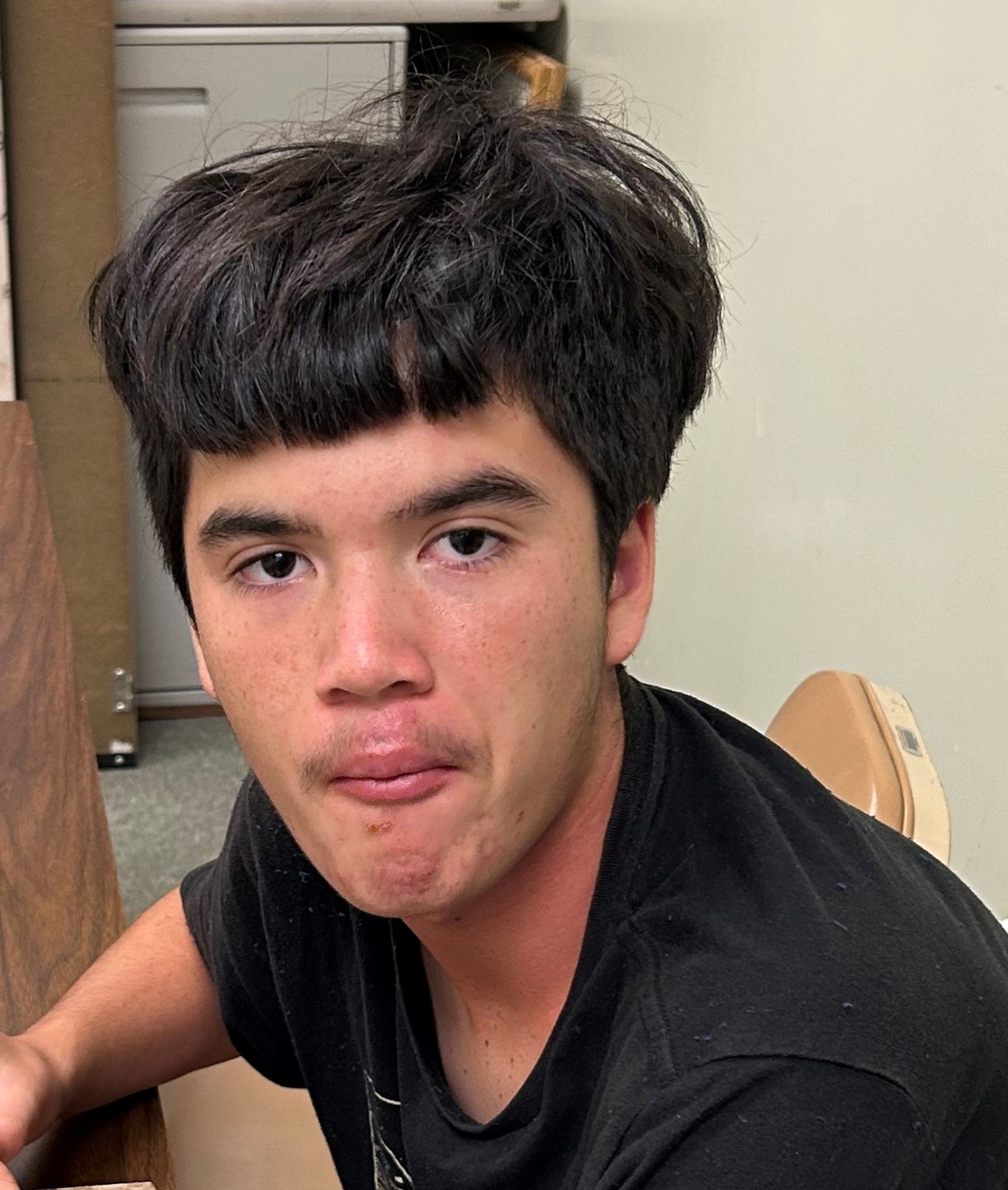 Missing Children: Aidan-Kang, eyes color Brown, hair color Black, weight 150pounds, height 6feet